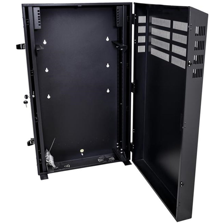 DYNAMIX 6RU Vertical Wall Mount Cabinet w/ 2RU Horizontal Mounting Rails 650x320x1070mm