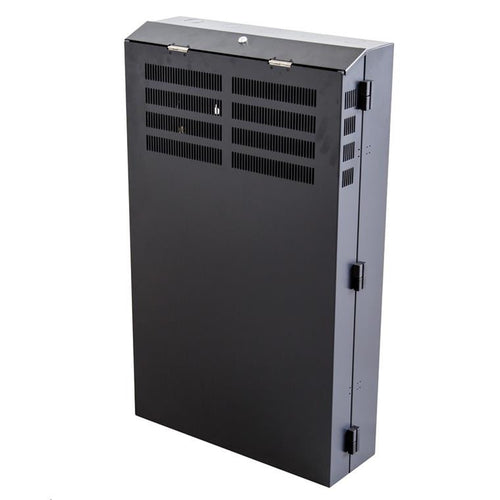 DYNAMIX RVWM0208 - 8RU Vertical Wall Mount Cabinet w/ 2RU Horizontal Mounting Rails 650x410x1070mm