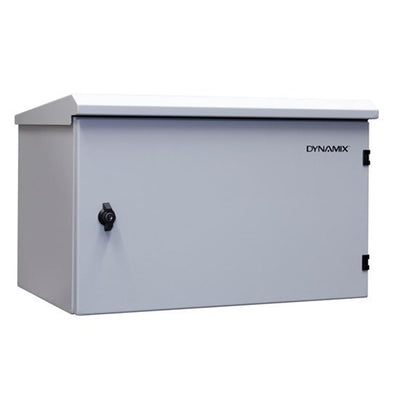DYNAMIX RODW6-400 - 6RU Outdoor Wall Mount Cabinet External Dims 611x425x390. IP65 Rated Lockable Front Door