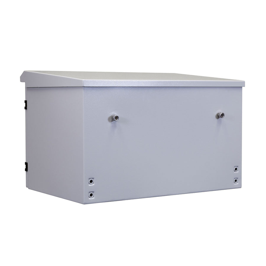DYNAMIX RODW6-400 - 6RU Outdoor Wall Mount Cabinet External Dims 611x425x390. IP65 Rated Lockable Front Door