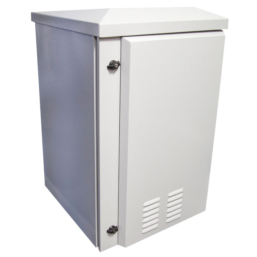 DYNAMIX RODW9-600FK - 9RU Vented Outdoor Wall Mount Cabinet. (611x675x560mm). IP45 rated Lockable Door