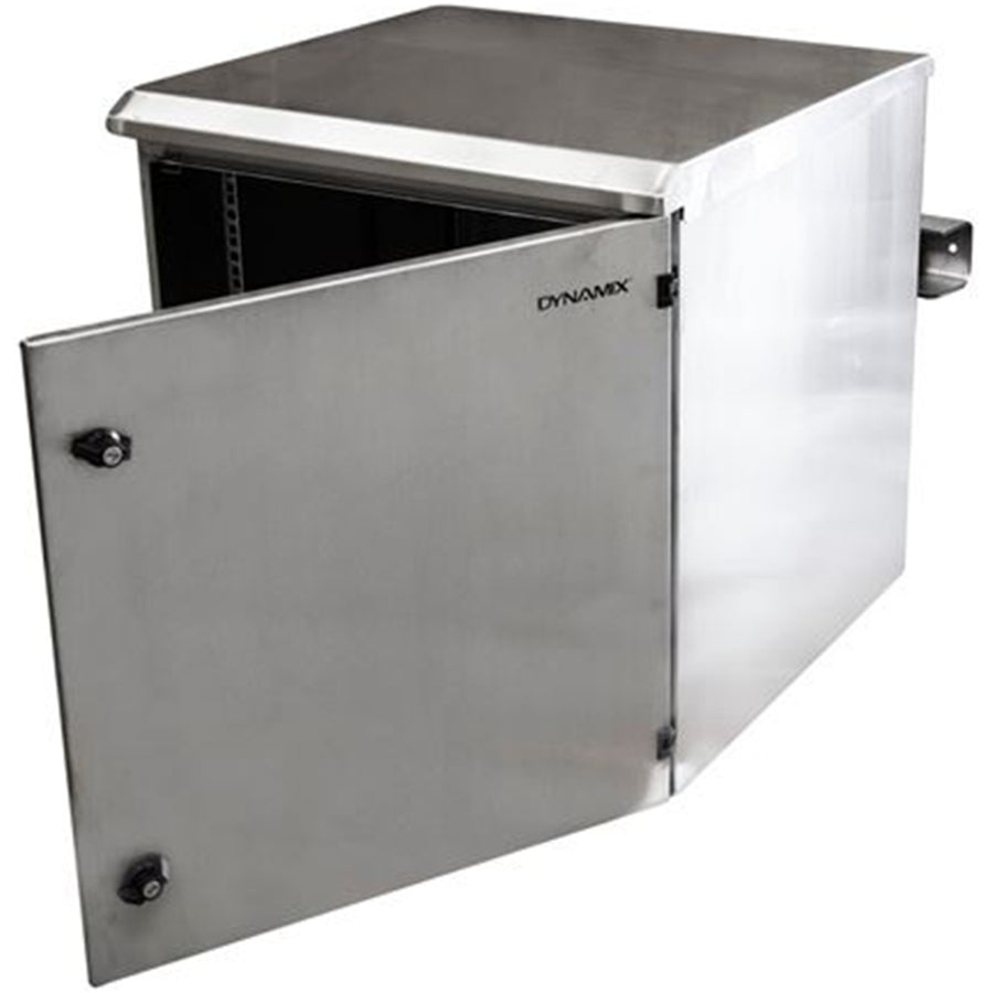 DYNAMIX RODWSS12-600 - 12RU Stainless Outdoor Cabinet 611x625x640mm (WxDxH). Stainless Steel Construction