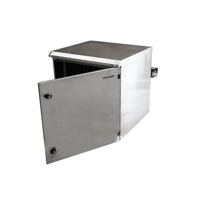 DYNAMIX 18RU Stainless Outdoor Cabinet 611x425x915mm (WxDxH). Stainless Steel Construction