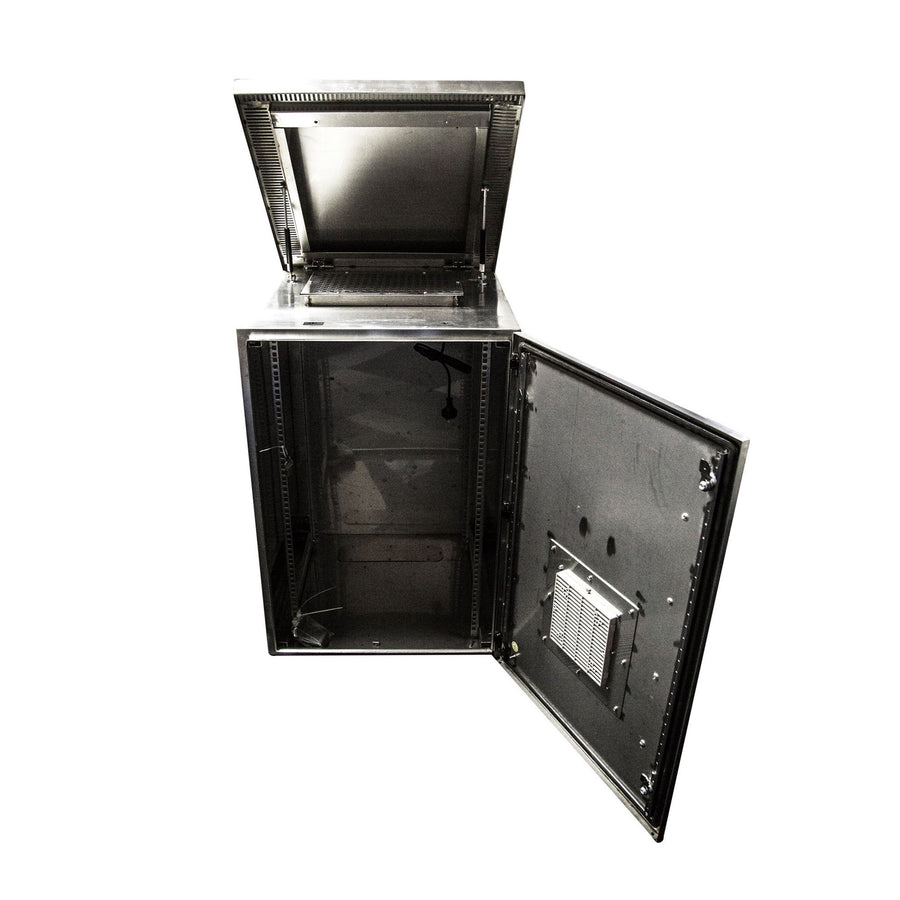 DYNAMIX 24RU Stainless Vented Outdoor Wall Mount (611 x 625 x 1190mm). Stainless