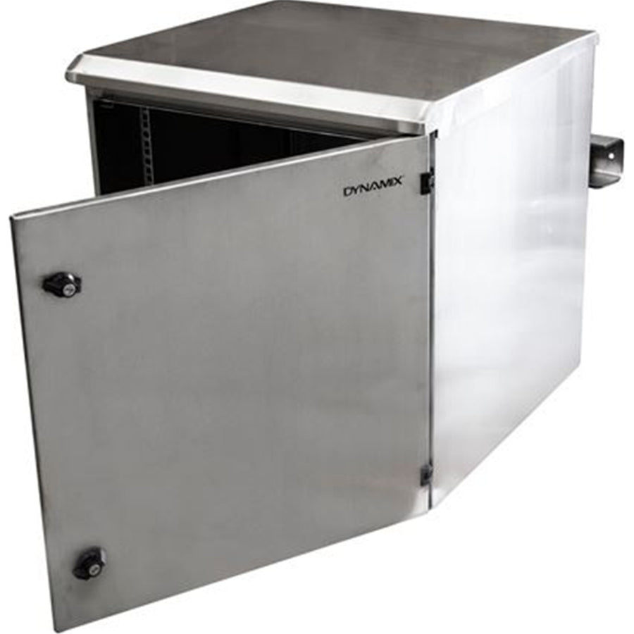 DYNAMIX RODWSS9-400 - 9RU Stainless Outdoor Wall Cabinet 611x425x515mm (WxDxH). Stainless Steel Construction