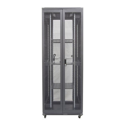 DYNAMIX RSR27-8X8 - 27RU Server Cabinet 800mm Deep (800 x 800 x 1410mm) 1x Fixed Shelf 4x Fans