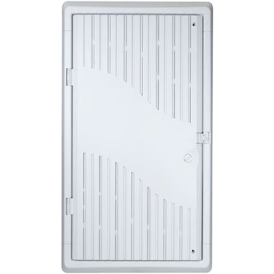 DYNAMIX HWS-2803WRV2 - 28'' Recessed Plastic Network Enclosure WiFi Ready Slim Vented Lid Dual GPO