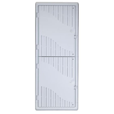 DYNAMIX HWS-4203WRV2 – 42'' Kunststoff-Netzwerkschrank zum Einbau, schlanker belüfteter Deckel, zwei Netzsteckdosen-/Kabelausbrüche