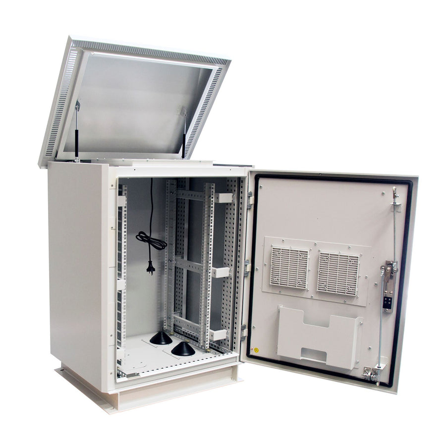 DYNAMIX 18RU Outdoor FreeStanding Cabinet. (800x800x18U) IP45 Rated