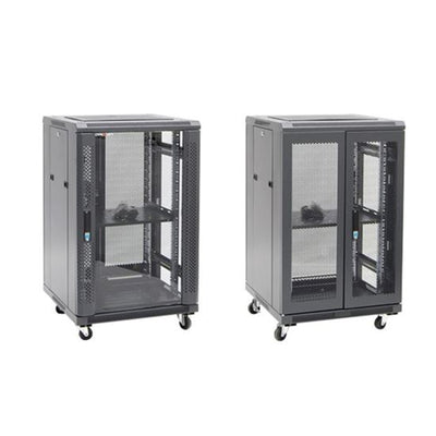 DYNAMIX RSR18-6X8 - 18RU Server Cabinet 800mm Deep (600x 800x1008mm) Incl 1x Fixed Shelf 4x Fans