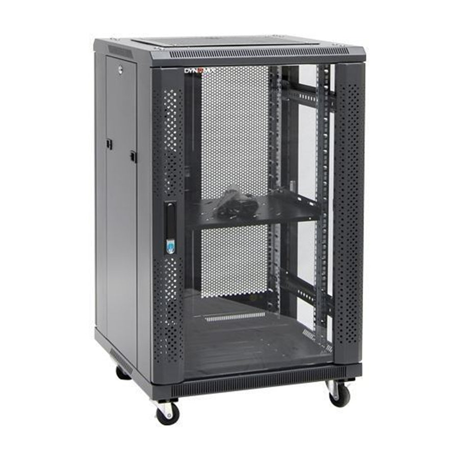 DYNAMIX RSR18-6X8 - 18RU Server Cabinet 800mm Deep (600x 800x1008mm) Incl 1x Fixed Shelf 4x Fans