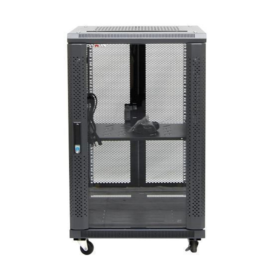 DYNAMIX RSR18-6X8 - 18RU Server Cabinet 800mm Deep (600x 800x1008mm) Incl 1x Fixed Shelf 4x Fans