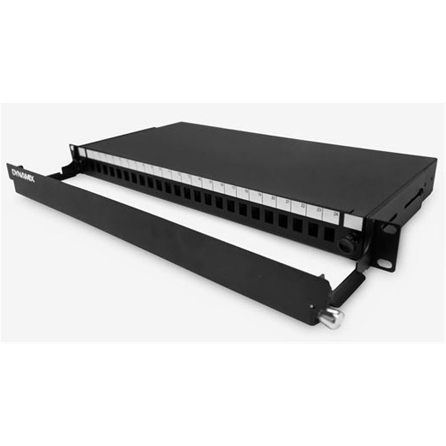 DYNAMIX FPP3PD - 19'' 1U Fibre Patch Panel Unloaded 24 Port LC Duplex Ball Bearing Sliding Drawer