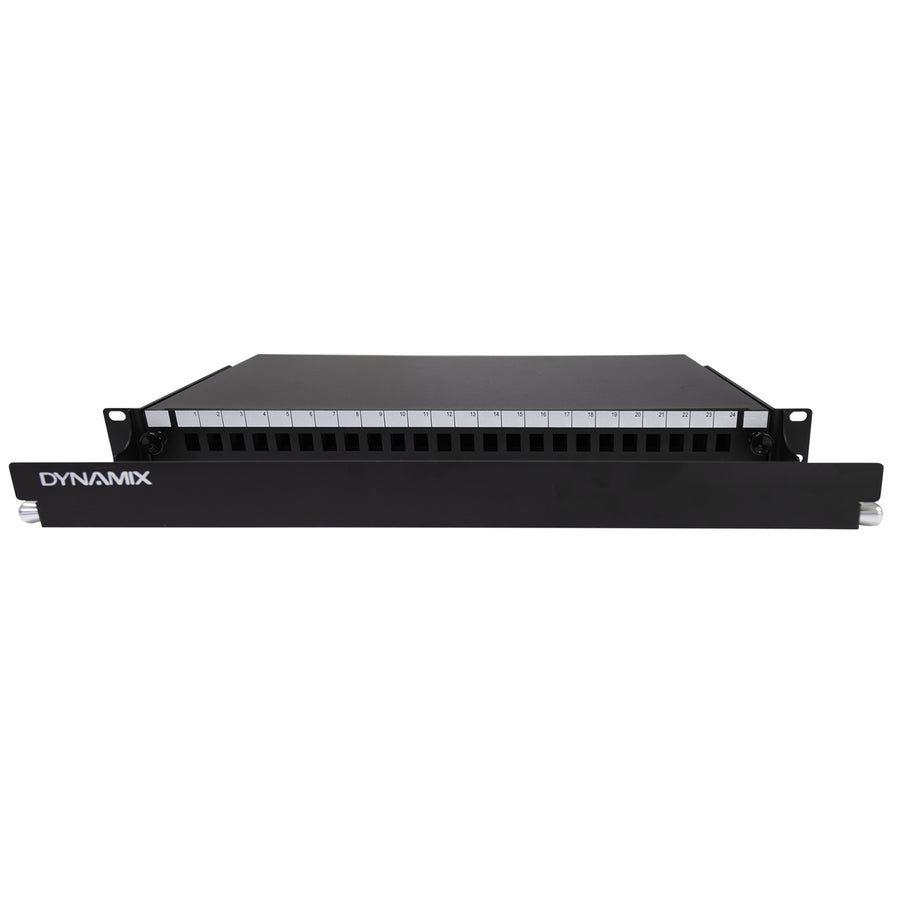 DYNAMIX FPP3PD - 19'' 1U Fibre Patch Panel Unloaded 24 Port LC Duplex Ball Bearing Sliding Drawer