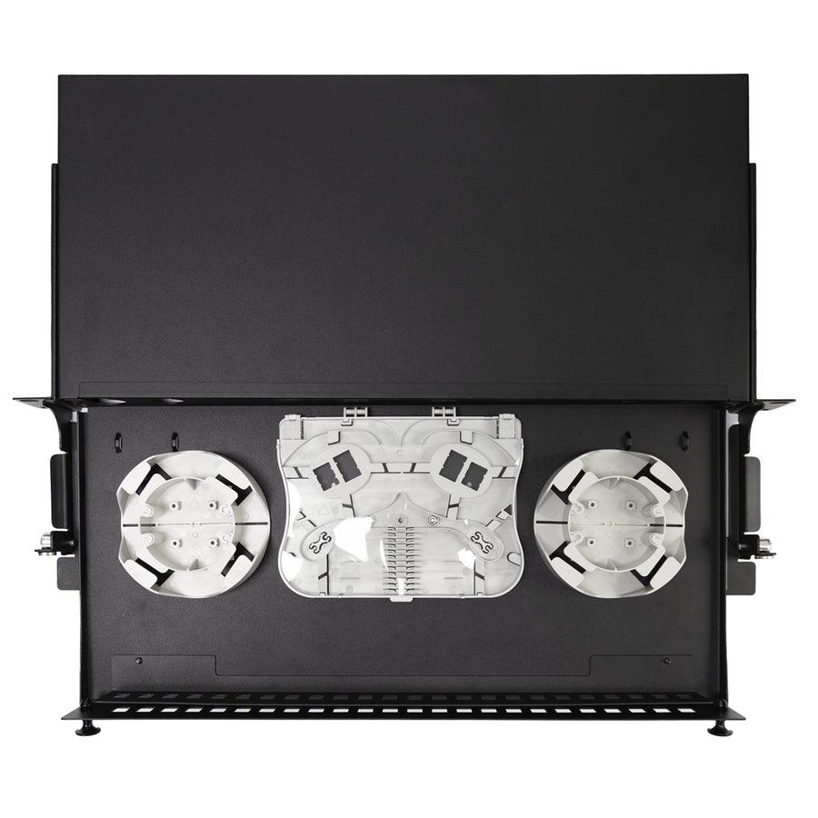 DYNAMIX FPP3PD - 19'' 1U Fibre Patch Panel Unloaded 24 Port LC Duplex Ball Bearing Sliding Drawer