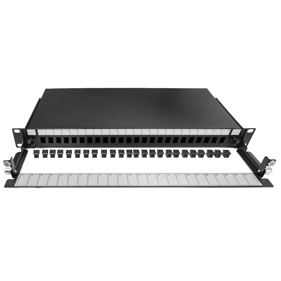DYNAMIX FPP3PD - 19'' 1U Fibre Patch Panel Unloaded 24 Port LC Duplex Ball Bearing Sliding Drawer