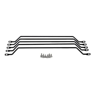 DYNAMIX RALB-5PK - 1RU 19'' Horizontal Cable Lacing Bars 4'' Offset Racks Pack of 5