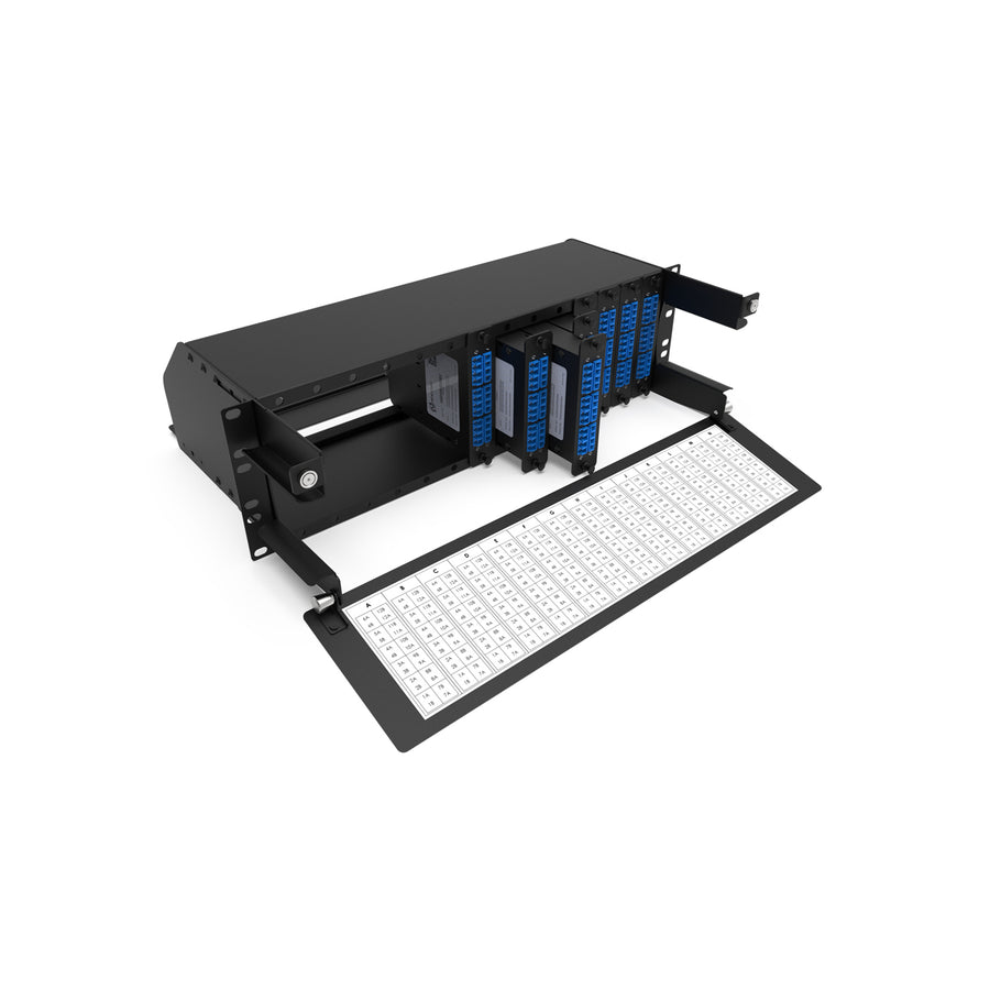 DYNAMIX LGX3U - 3U 19'' 14 Slots LGX Modular Frame Up to 336 Fibre Optic in LC