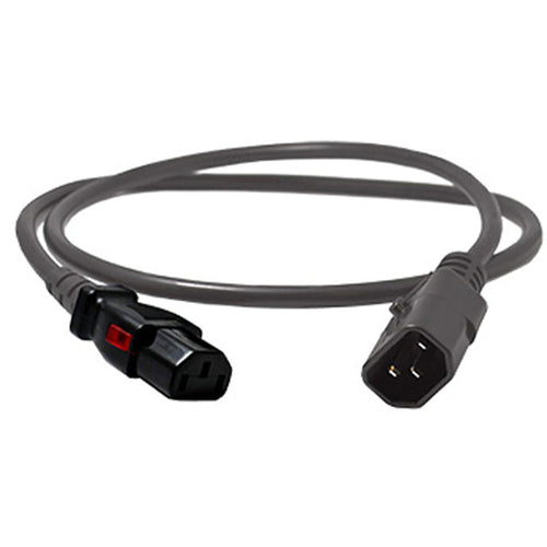 Enlogic ENL-EP8702Gs - Locking power cord C13-C14, 0.6m length, Grey (single)