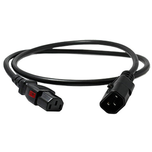 Enlogic ENL-EP8702s - Locking power cord C13-C14, 0.6m length, Black (single)