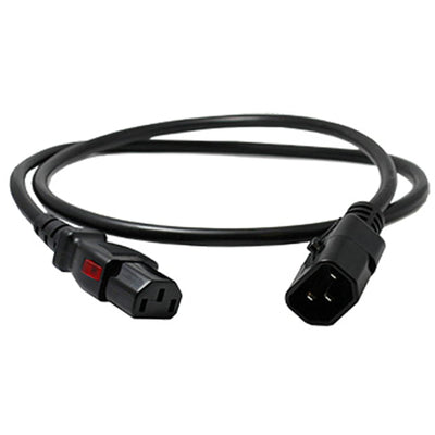 Enlogic ENL-EP8702s - Verriegelndes Netzkabel C13-C14, 0,6 m Länge, Schwarz (einzeln)