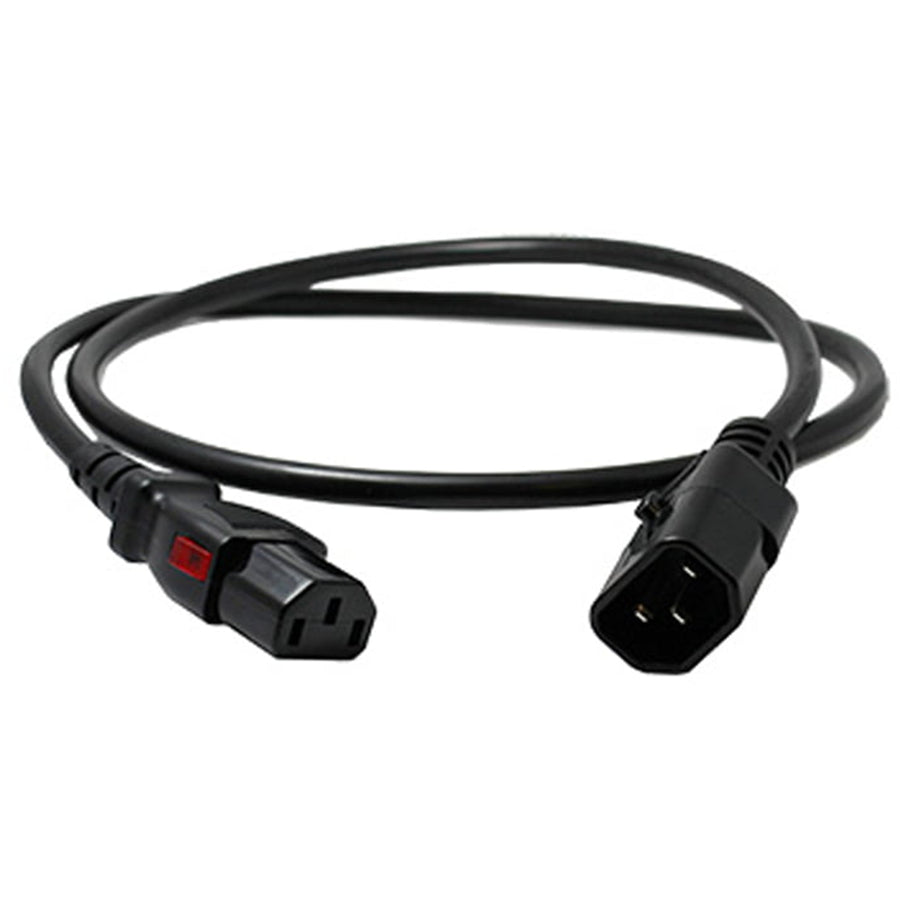 Enlogic ENL-EP8702s - Verriegelndes Netzkabel C13-C14, 0,6 m Länge, Schwarz (einzeln)
