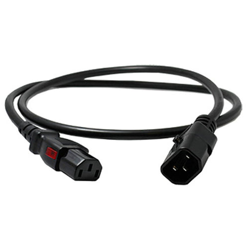 Enlogic ENL-EP8704s - Locking power cord C13-C14, 1.2m length, Black (single)
