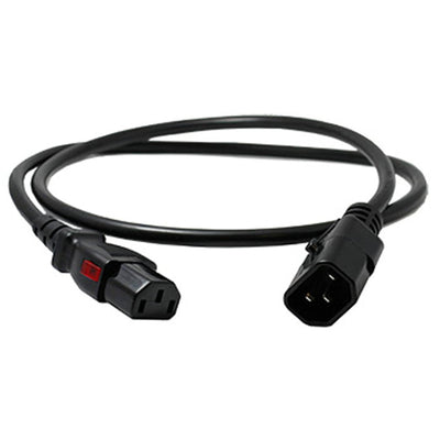 Enlogic ENL-EP8704s – Verriegelndes Netzkabel C13-C14, 1,2 m Länge, Schwarz (einzeln)