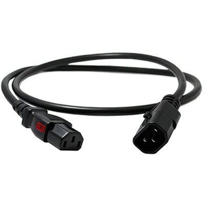 Enlogic ENL-EP8709Gs - Verriegelbares Netzkabel C13-C14, 3m Länge, Grau (einzeln)