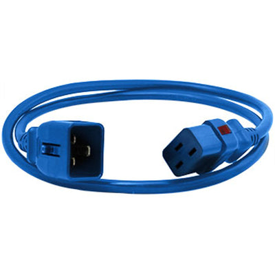 Enlogic ENL-EP8714Bs - Verriegelndes Netzkabel C19-C20, 1,2 m Länge, Blau (einzeln)