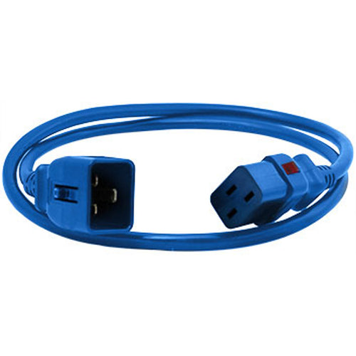 Enlogic ENL-EP8714Bs - Locking power cord C19-C20, 1.2m length, Blue (single)