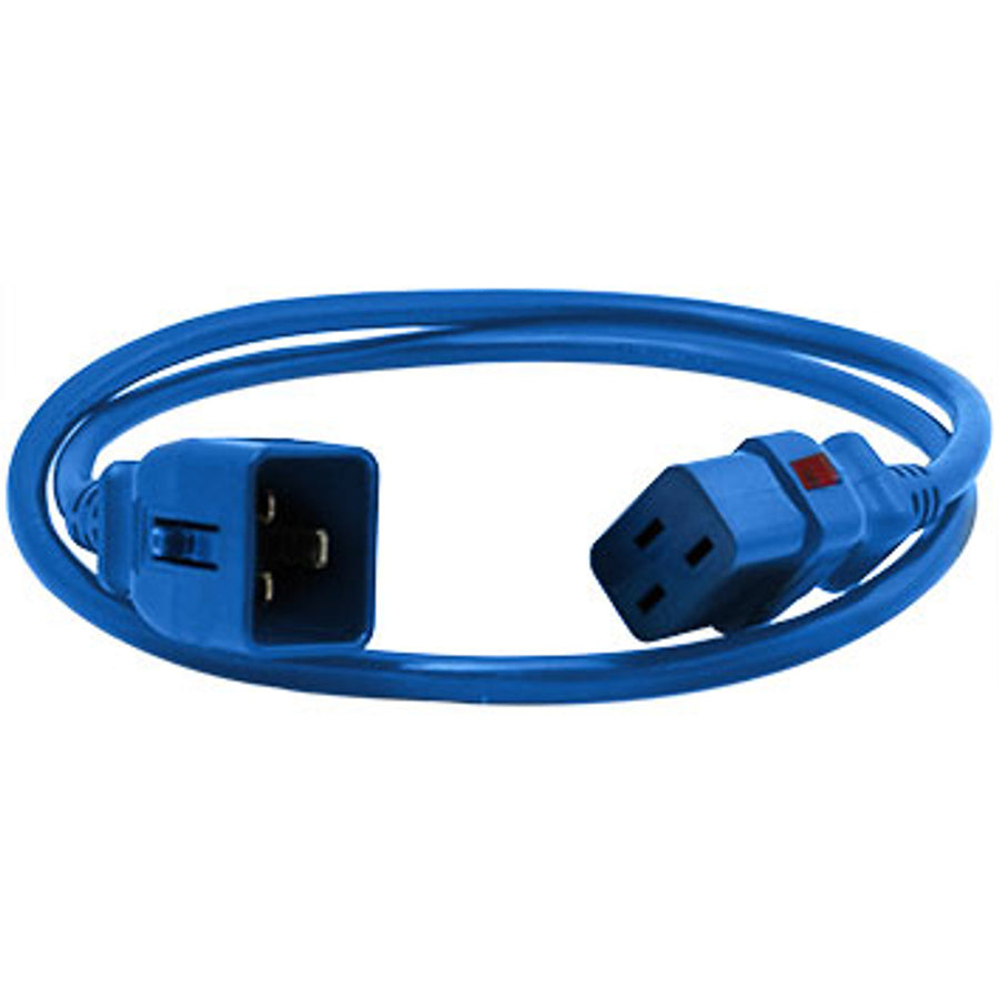 Enlogic ENL-EP8714Bs - Verriegelndes Netzkabel C19-C20, 1,2 m Länge, Blau (einzeln)