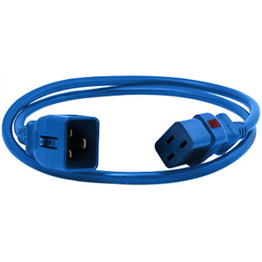 Enlogic ENl-EP8716Bs – Verriegelbares Netzkabel C19-C20, 1,8 m Länge, Blau (einzeln)