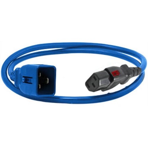 Enlogic ENL-EP8724Bs - Locking power cord C13-C20, 1.2m length, Blue (single)