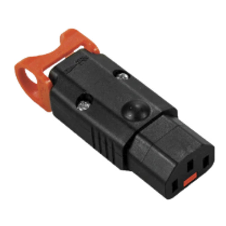 KNKS18-01 - 10A C13 IEC-Lock+ wiederanschließbarer Stecker - raucharme, halogenfreie Leitung - SAA-Zulassung