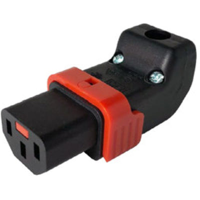 IEC-Lock KNKS19-02 10A C13 IEC-Lock abgewinkelte (nach oben oder unten) wiederverdrahtbare Buchse - PA130100DBK