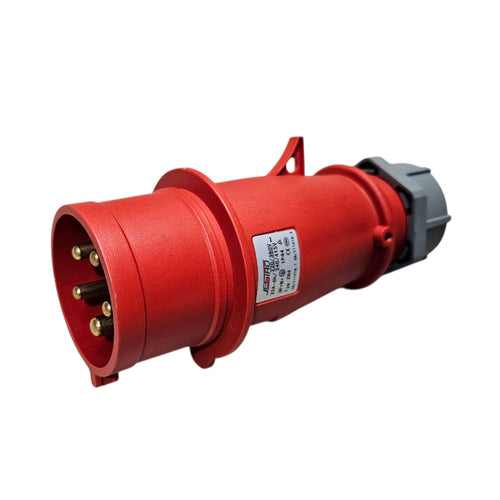 KNE3P58-03 - 32A 5p IEC309 IP44 plug - Red - Mennekes
