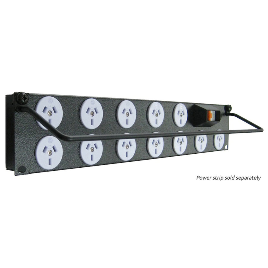 RackPower CM010 - Kabelmanager 2HE schwarz