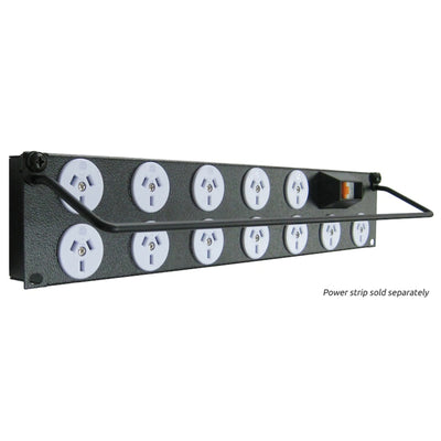RackPower CM010 - Cable Manager 2U black