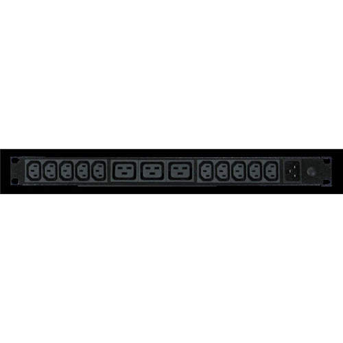 RackPower PI101032-A2T04 - Power Strip: 10 x 10A C13, 3 x 16A C19 IEC outlets, 19" 1U, 16A Thermal Overload, no lead, 16A C20 IEC inlet