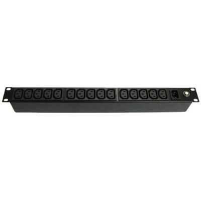 RackPower PI151-A2T04 - Power Strip: 15 x 10A C13 IEC outlets, 19" 1U, 16A Thermal Overload, no lead, 16A C20 IEC inlet