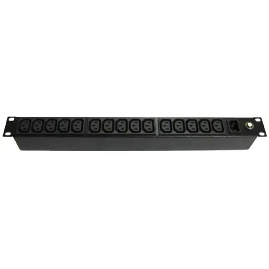 RackPower PI151-A2T04 - Power Strip: 15 x 10A C13 IEC outlets, 19" 1U, 16A Thermal Overload, no lead, 16A C20 IEC inlet