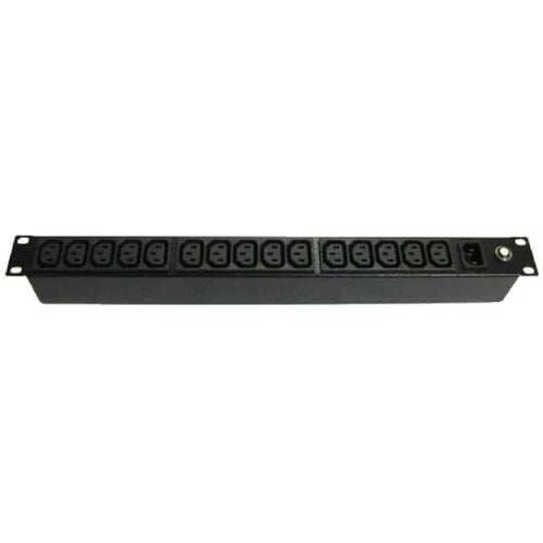 RackPower PI151-A2T04 - Power Strip: 15 x 10A C13 IEC outlets, 19" 1U, 16A Thermal Overload, no lead, 16A C20 IEC inlet