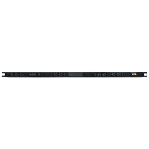 RackPower Pi201032-H2C30 - Power strip: 20x 10A C13 + 3x 16A C19 IEC outlets, 1.3m vertical, 16A 6kA C curve Hydraulic-magnetic CB, 3m front entry 1.5mm2 lead to bare end.