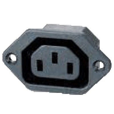 RackPower KNCU12-02 - C13 10A Outlet, Screw mount with 6.3mm QC tabs