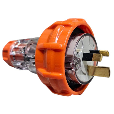 RackPower KNFP28-02 - 15A P315 Generic 3 pin Locking plug Flat Pin