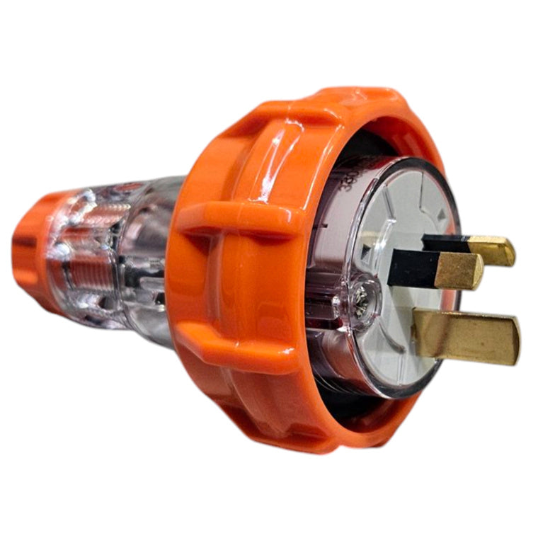 RackPower KNFP28-02 - 15A P315 Generic 3 pin Locking plug Flat Pin
