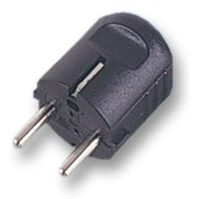 RackPower KNSP28-01 - 16A Schuko Back Entry Plug Black