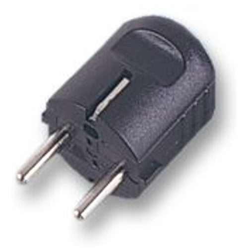 RackPower KNSP28-01 - 16A Schuko Back Entry Plug Black