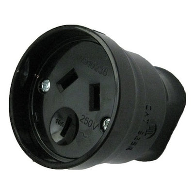 RackPower KNZS18-01 - 10A 925R Black Rear Entry Cord Socket